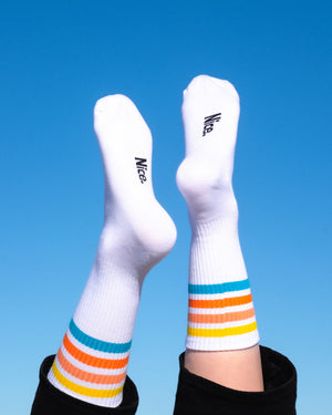 Birdseye Four Stripe Socks