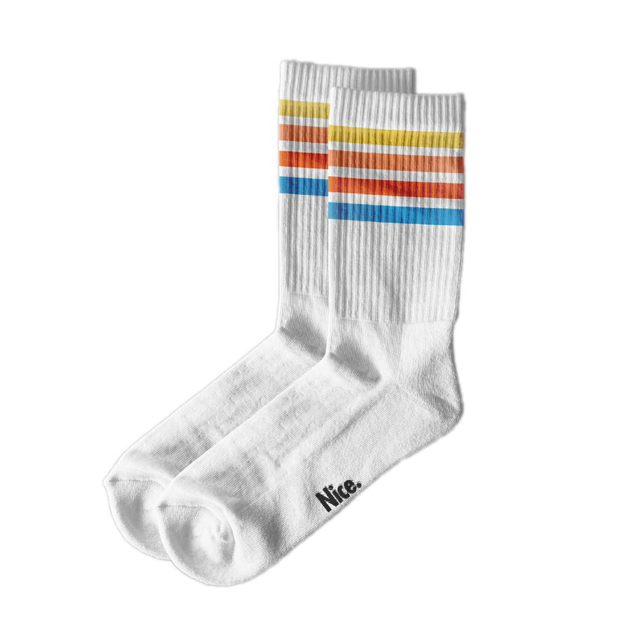 Birdseye Four Stripe Socks