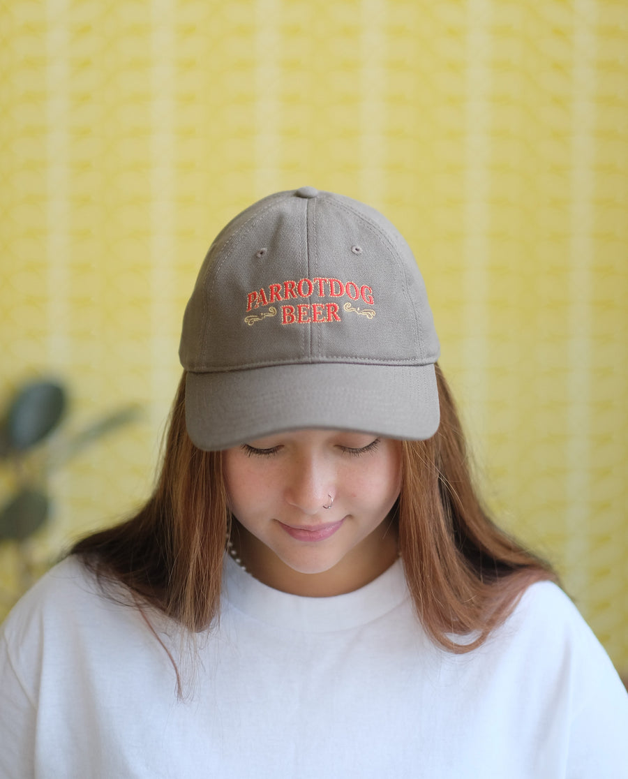 Mirror Decal Embroidered Cap - Brown