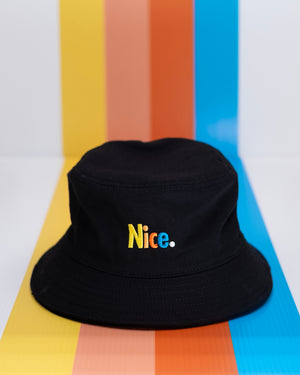 NICE. Bucket Hat  | Black