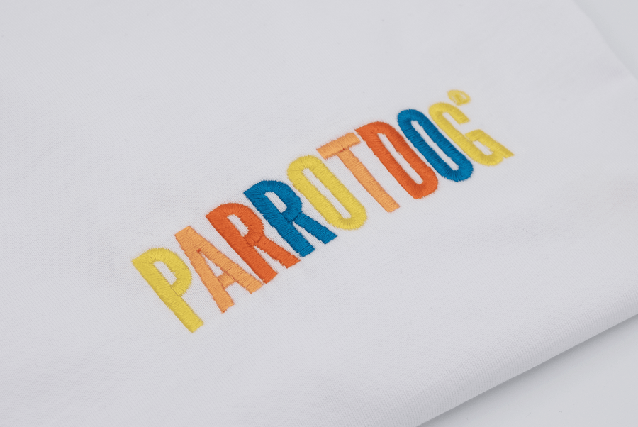 Embroidered Wordmark T-shirt | Birdseye